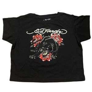 Ed Hardy Graphic Crop Top